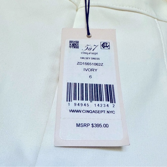 NWT Halsey Ivory Cutout Midi Dress - Picture 4 of 4